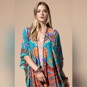 20. Vibrant Floral Kimono